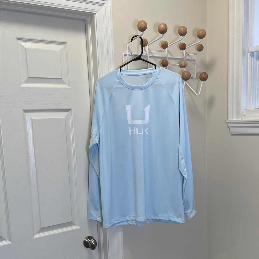 Huk - Outdoor Fishing Performance Long Sleeve top - Sky Blue - L